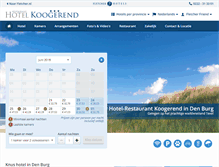 Tablet Screenshot of hotelkoogerend.nl